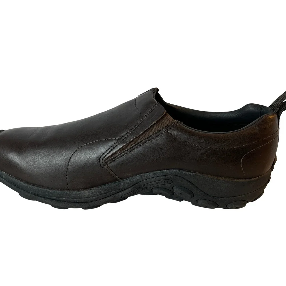 Merrell Jungle Moc Leather 2 Mens 12 Espresso Slip On Shoes J84987 NWOB